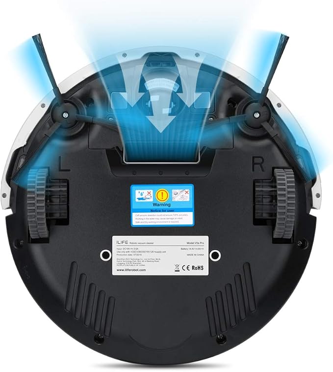V5s Pro Robot Vacuum and Mop Combo,, Automatic Self-Charging Robot Vacuum Cleaner, Daily Schedule, Ideal for Pet Hair