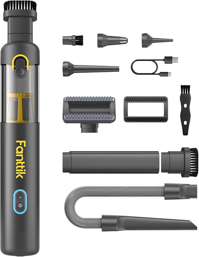 ® V8 APEX Car Vacuum, 4-in-1 Portable Mini Cordless Vacuum with 19000pa Suction Power, Type-C Charge, product image