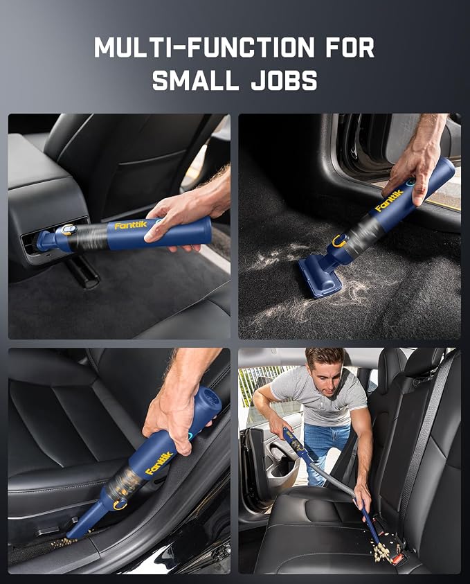 ® V8 APEX Car Vacuum, 4-in-1 Portable Mini Cordless Vacuum with 19000pa Suction Power, Type-C Charge, alternate product view