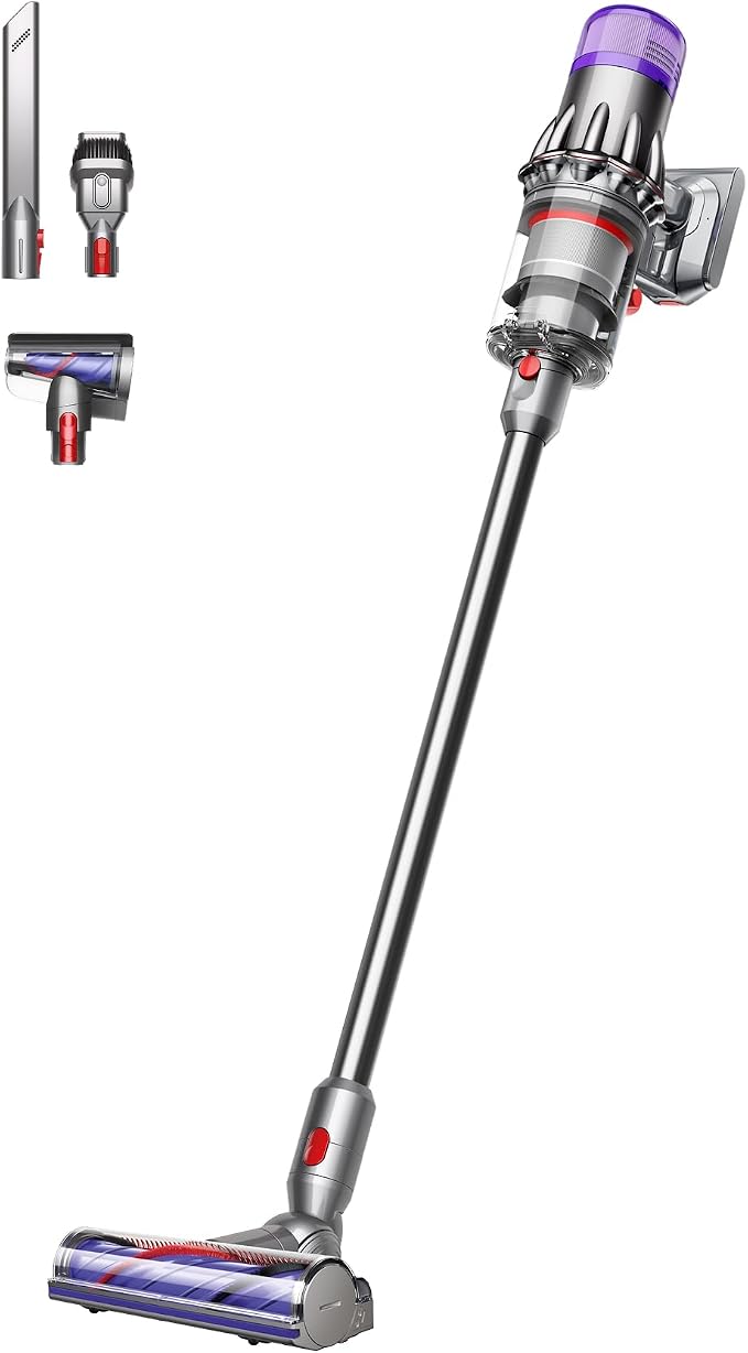 V9 Motorbar Cordless Vacuum, Cleans Hard Floors and Carpets, Detangles, Converts to Handheld, 100AW, 3 Power Modes, Up to 40