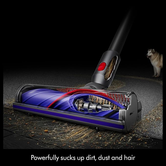 V9 Motorbar Cordless Vacuum, Cleans Hard Floors and Carpets, Detangles, Converts to Handheld, 100AW, 3 Power Modes, Up to 40