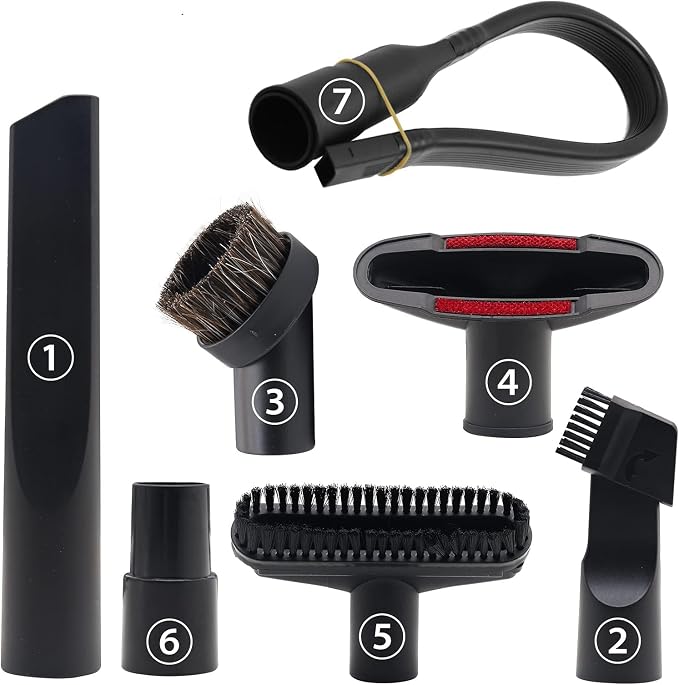 Vacuum Attachments Accessories, 1 1/4 inch Vacuum Cleaner Tools Kit Vacuum Dusty Brush with 32mm (1 1/4) inch & 35mm (1 3/8)