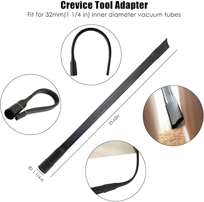 Vacuum Attachments Accessories, 1 1/4 inch Vacuum Cleaner Tools Kit Vacuum Dusty Brush with 32mm (1 1/4) inch & 35mm (1 3/8)
