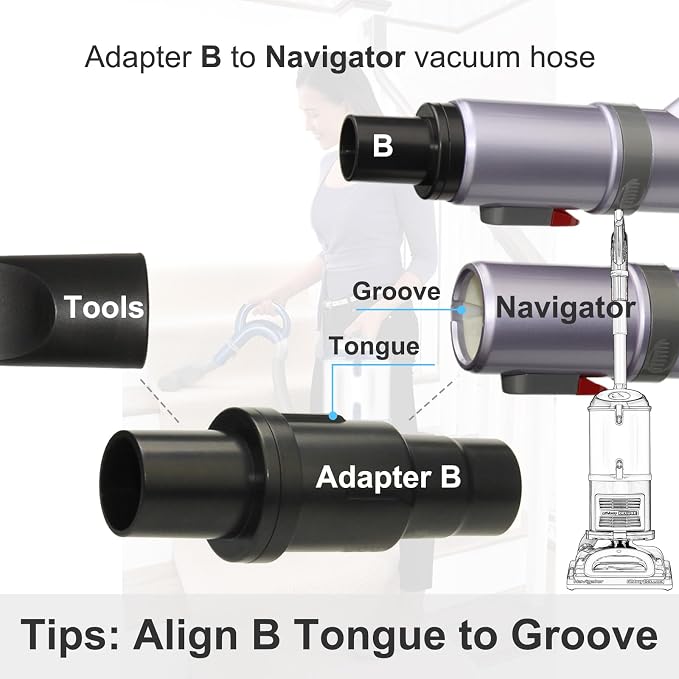 Vacuum Attachments Compatible with Shark Corded Vacuums, Navigator NV350 NV360 Rotator NV501 Rocket HV300 Stratos, 1 1/4"