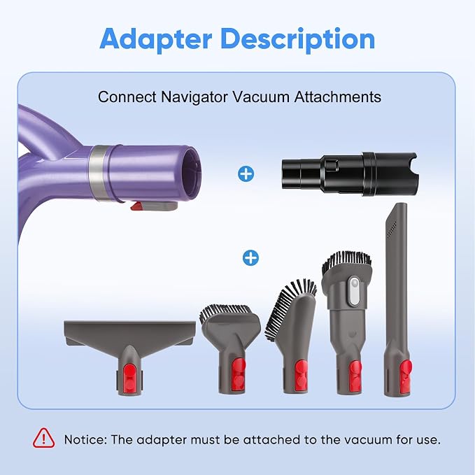 Vacuum Attachments Set Compatible with Shark Navigator Lift Away NV356E,NV350,NV352,NV355,NV356,NV360,UV440.Vacuum