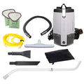 Vacuum Backpack, ProVac FS 6 Commercial Backpack Vacuum Cleaner with HEPA Media Filtration and Small Business Kit, 6 Quart