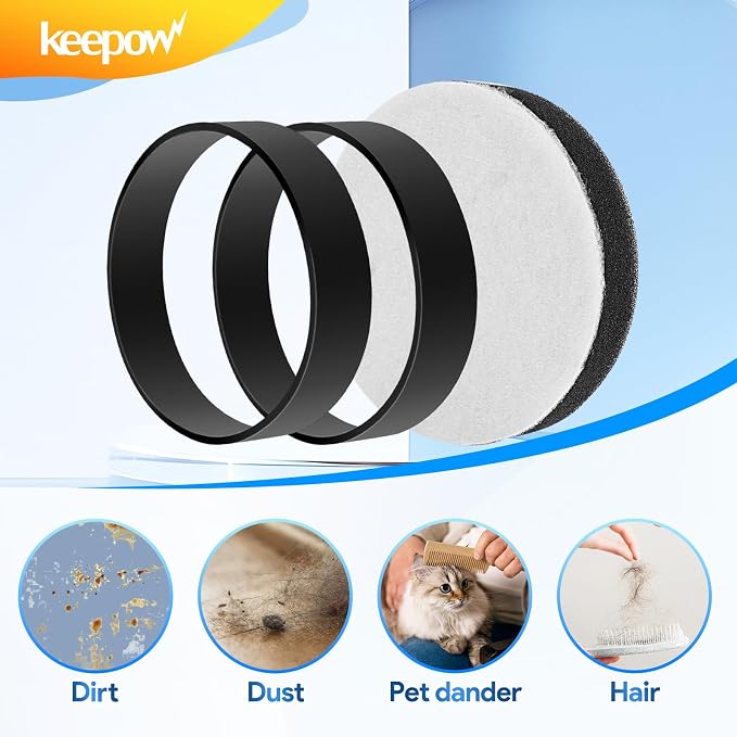 Vacuum Belts and Filters for Eureka Airspeed Compact Bagless Upright Vacuum Cleaner NEU100, NEU10AE4, NEU10AE5, NEU10AE2
