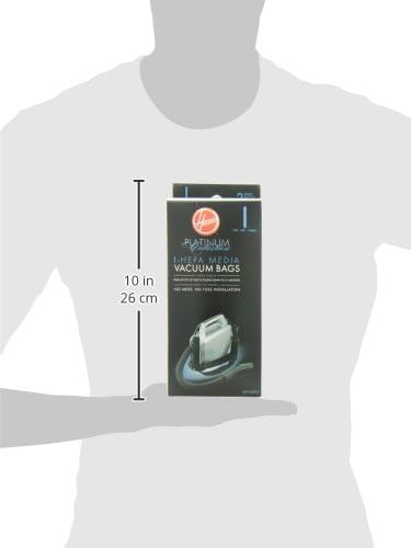 Vacuum Cleaner Bags for Platinum Canister Vacs, 2 Count, Type I, Hepa Filtration, Part # AH10005, Vacuum Bags Refill (Pack of