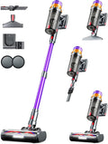Vacuum Cordless Vacuum Cleaner, 500W 50KPA 60Mins Vacuum Cleaners for Home, Self-Standing Stick Vacuums with LED Display