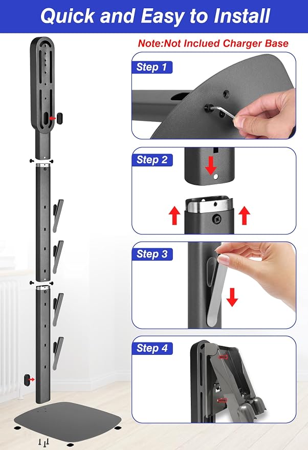 Vacuum Stand for Gen5 V15 V12 Detect V11 V10 V8 V7 V6, Vacuum Holder and Metal Storage Bracket Standing dock with