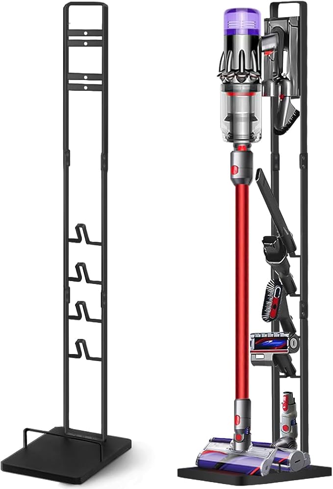Vacuum Stand for V15 V12 V11 V10 V8 V7 V6, Metal Storage Holder for Cordless Vacuum & Accessories, Compatible with DC30
