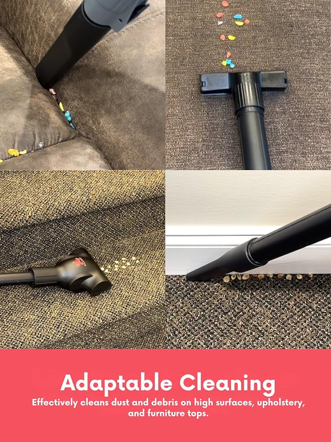 Vacuums Upright Corded Vacuum SM1, commercial quality HEPA Filtration, 5,000 RPM Adjustable Powerhead, Carpet Stain Removal