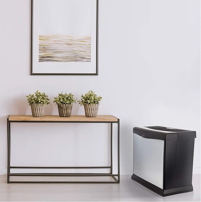 Valiant Digital Whole-House Console-Style Evaporative Humidifier (Brushed Nickel), alternate product view 4