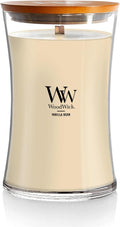 Vanilla Bean Holiday Candle Gifts for Women and Men, 21.5 oz Large Hourglass Candle with Crackling Wick, product image