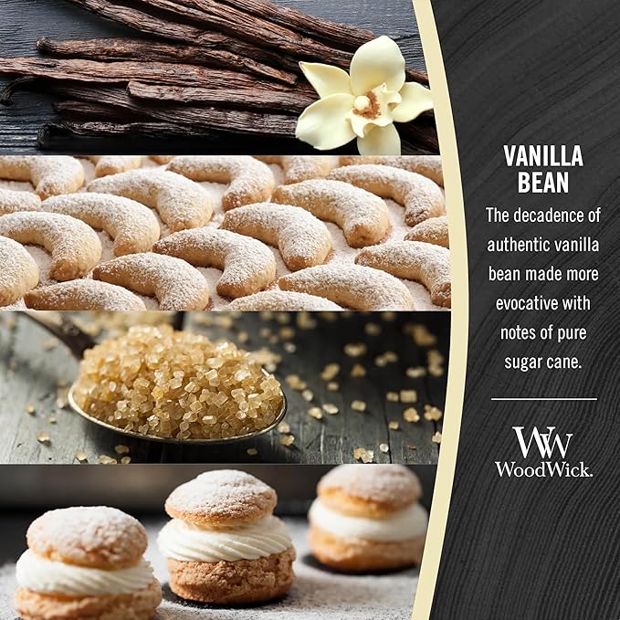 Vanilla Bean Holiday Candle Gifts for Women and Men, 21.5 oz Large Hourglass Candle with Crackling Wick, alternate product