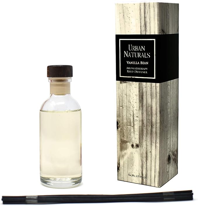 Vanilla Bean Scented Oil Reed Diffuser Gift Set | Vanilla Cream, Amber & Sweet Tonka Bean | Made in The USA, alternate