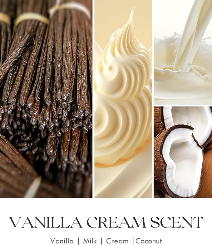 Vanilla Cream Odor Eliminating Highly Fragranced Candle - Eliminates Pet, Smoke, Food, and Other Smells Quickly, alternate