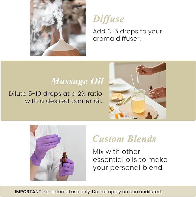 Vanilla Essential Oil – 1 Fl Oz – Pure and Natural Mix – Premium Grade Essential Oil for Diffuser and Aromatherapy, alternate