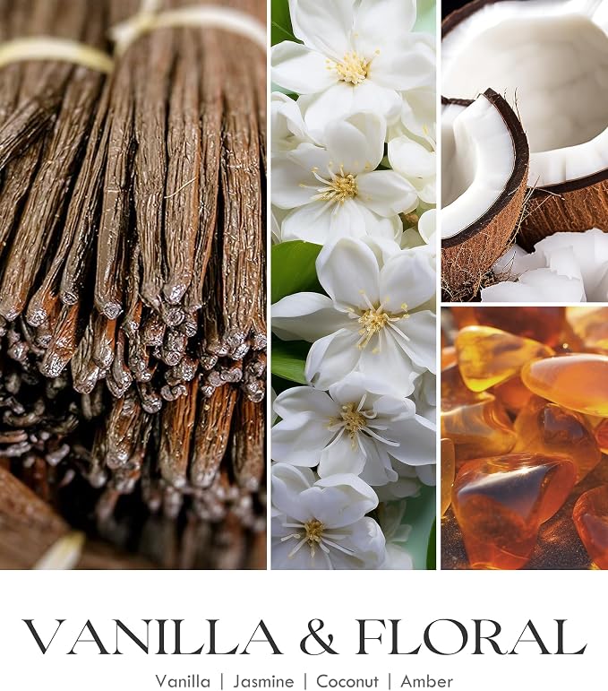 Vanilla Scented Candles for Women - Aromatherapy Candle with Crystals Inside, 10oz Soy Candles for Home Scented, alternate