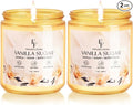 Vanilla Sugar Scented Candle, Natural Soy Wax Jar Candle for Home Scented, 100-Hour Burn Time Gifts for Women Men, product