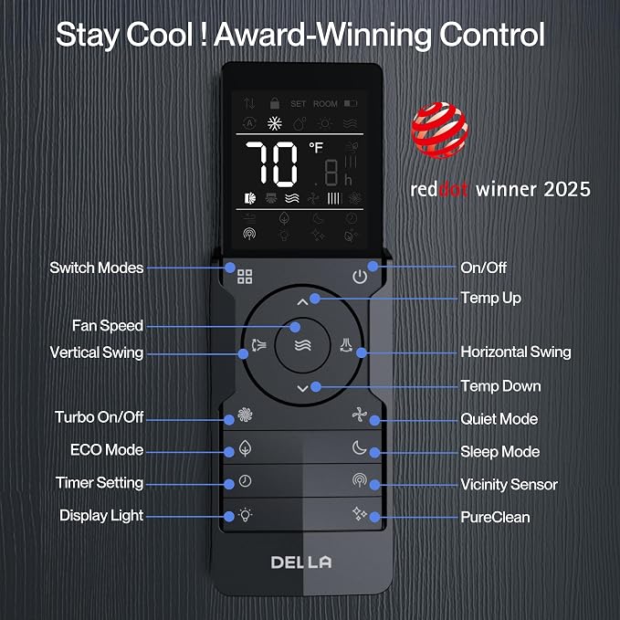 Vario Series 12000 BTU Mini Split Air Conditioner Work with Alexa with 1 Ton Pre-Charged Heat Pump Ductless Inverter System