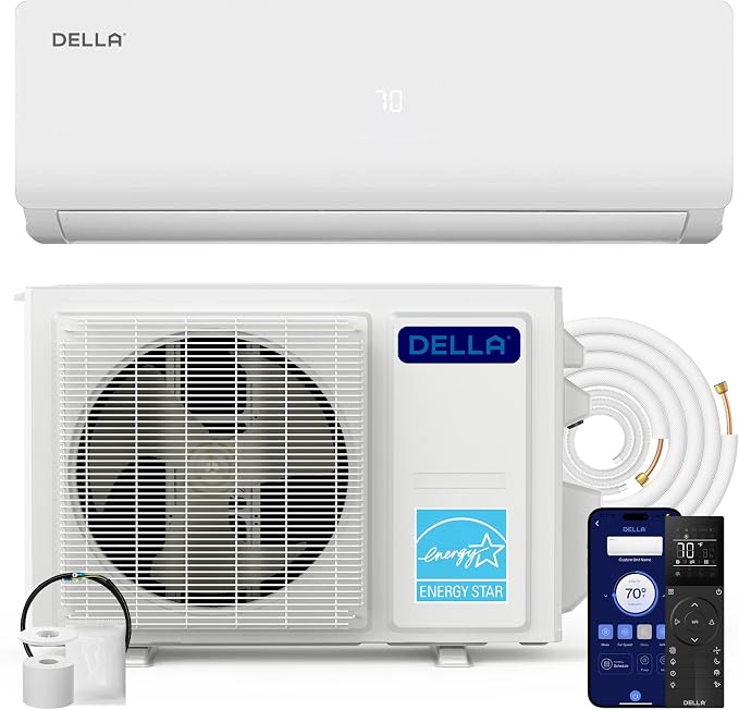 Vario Series Mini Split Air Conditioner Works with Alexa,9000 BTU,Cools up to 400 Sq.Ft,19 SEER2,Ductless Inverter