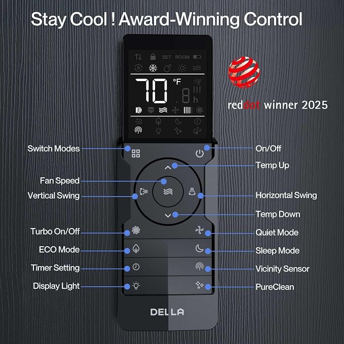 Vario Series Mini Split Air Conditioner Works with Alexa,9000 BTU,Cools up to 400 Sq.Ft,19 SEER2,Ductless Inverter