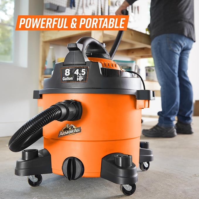 VBV809 0901 8-Gallon 4.5 Peak HP Wet/Dry Vacuum with Detachable Blower, Orange, alternate product view 7
