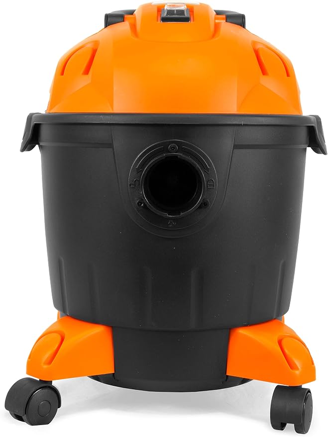 VC4710 10-Amp 5-Gallon Portable HEPA Wet/Dry Shop Vacuum and Blower with 0.3-Micron Filter, Hose, and Accessories,Orange