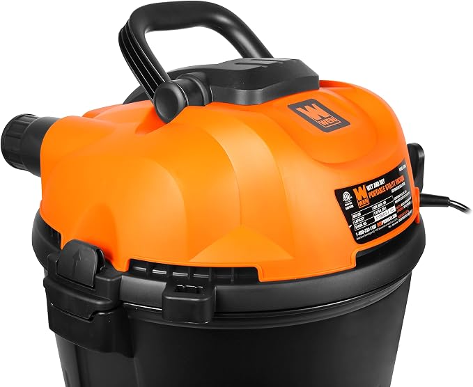 VC9209 10-Amp 9.25-Gallon 6.5 Peak HP Wet/Dry Shop Vacuum and Blower with 0.3-Micron HEPA Filter, Hose, and Accessories