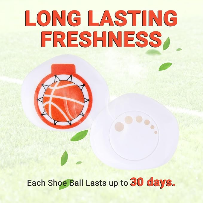 Versatile Deodorizer Balls for Shoes Gym Bags Home Freshener for Closets Lockers Odor Eater Eliminate Unpleasant Scent