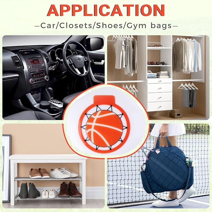 Versatile Deodorizer Balls for Shoes Gym Bags Home Freshener for Closets Lockers Odor Eater Eliminate Unpleasant Scent