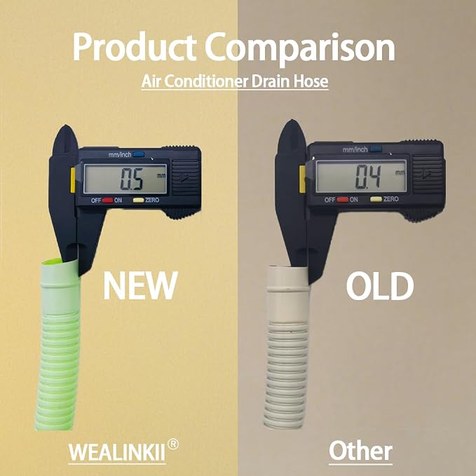 Version 50ft Mini Split Air Conditioner Drain Hose, 5/8" I.D Universal Mini Split Hose Line, alternate product view 2