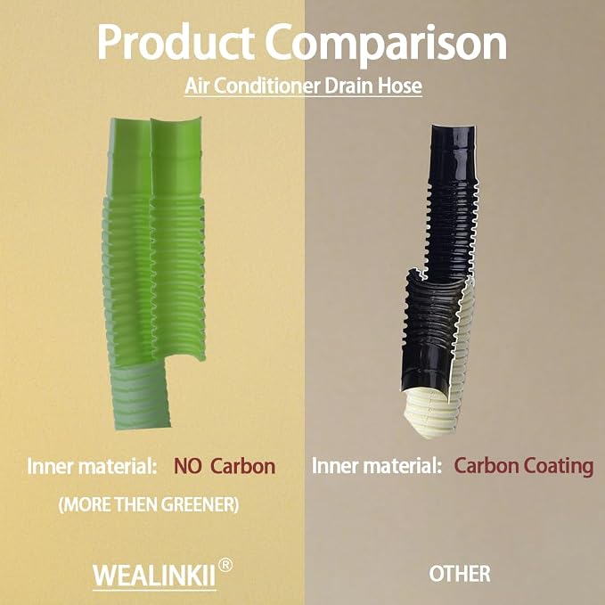 Version 50ft Mini Split Air Conditioner Drain Hose, 5/8" I.D Universal Mini Split Hose Line, alternate product view 3
