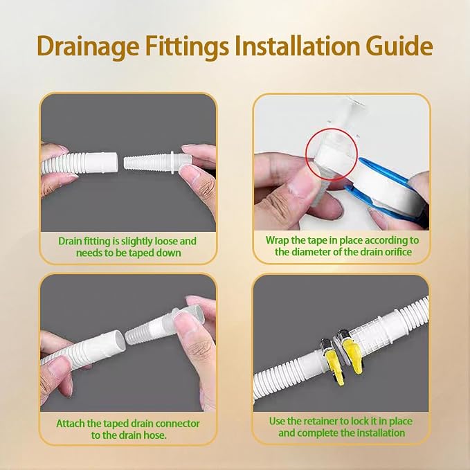 Version 50ft Mini Split Air Conditioner Drain Hose, 5/8" I.D Universal Mini Split Hose Line, alternate product view 4