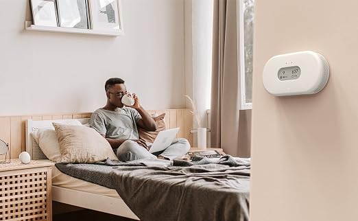 View Plus & Wave Mini - Multi Room Air Quality Monitor with PM 2.5, CO2, VOC, Humidity & Temperature Detector, Mobile APP