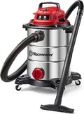 VOC812SF 1101 8-Gallon Premium Stainless Steel Wet/Dry Vacuum, Red Edition, 8 Gal, product image