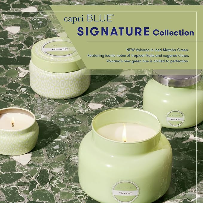Volcano Scented Candles - Luxury Candles for Home Scented with Tropical Fruit & Sugared Citrus, alternate product view 5