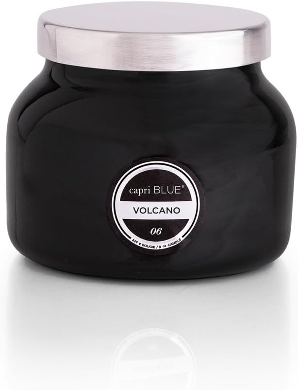Volcano Scented Candles - Luxury Glass Jar Candles for Home Scented with Tropical Fruit & Sugared Citrus, product image