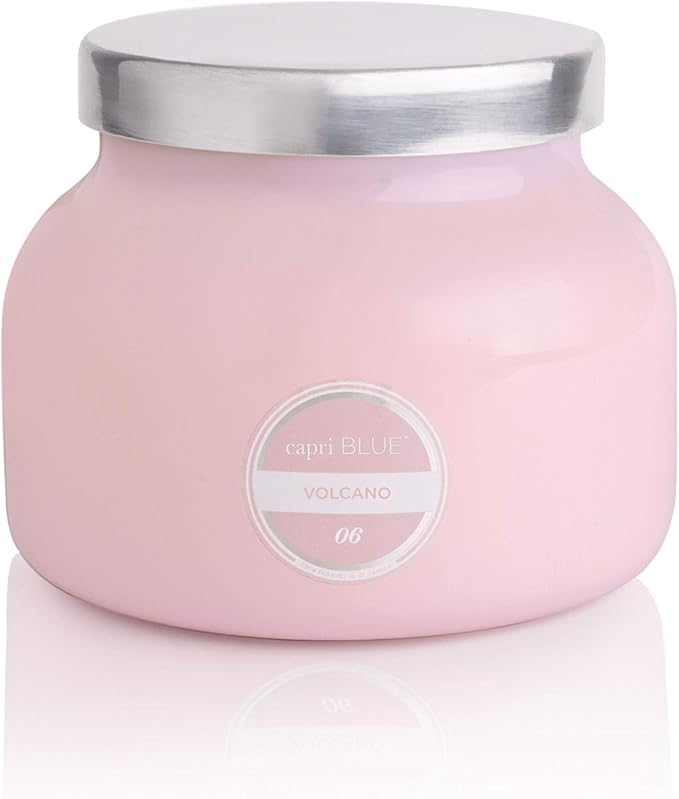 Volcano Scented Candles - Luxury Glass Jar Candles for Home Scented with Tropical Fruit & Sugared Citrus, product image