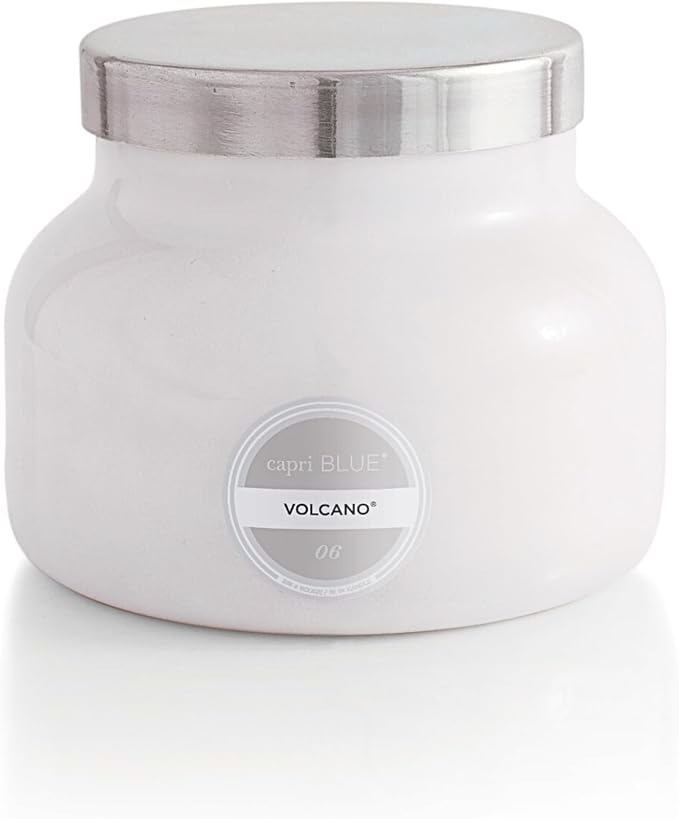 Volcano Scented Candles - Luxury Glass Jar Candles for Home Scented with Tropical Fruit & Sugared Citrus, product image