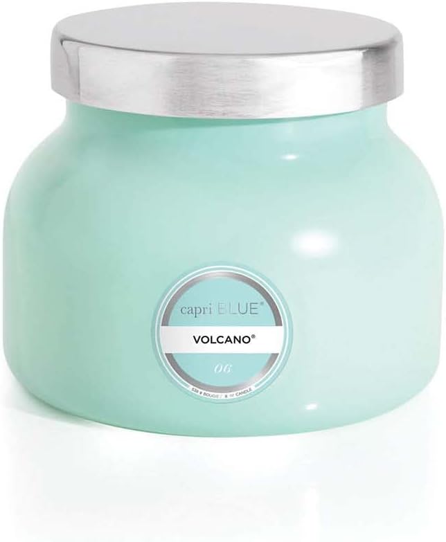Volcano Scented Candles - Luxury Glass Jar Candles for Home Scented with Tropical Fruit & Sugared Citrus, product image