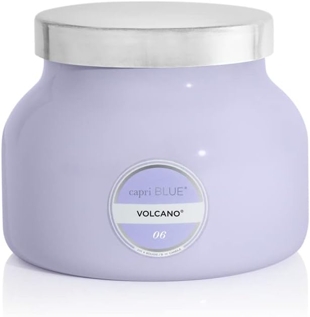 Volcano Scented Candles - Luxury Glass Jar Candles for Home Scented with Tropical Fruit & Sugared Citrus, product image