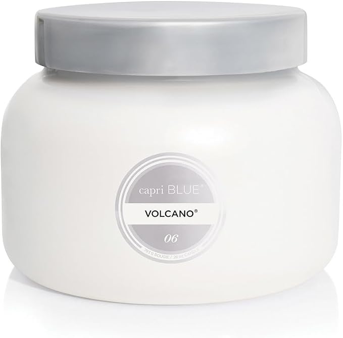 Volcano Scented Candles - Luxury Three Wick Candles for Home Scented with Tropical Fruit & Sugared Citrus, product image