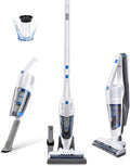 VSD1801 Cordless Handheld & Stick Vacuum Cleaner 2 in 1, Rechargeable Li-ion Battery Powerful Lightweight for Hardwood Floor