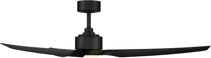 WAC F-056L-MB Stella 60" Outdoor Ceiling Fan with Lights and Remote Control, Matte Black, alternate product view 7