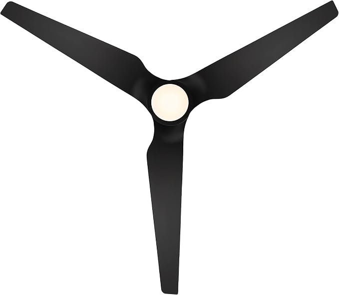 WAC F-056L-MB Stella 60" Outdoor Ceiling Fan with Lights and Remote Control, Matte Black, alternate product view 8