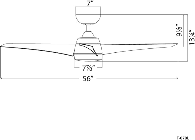WAC F-070L-SB/MB Sonoma 56" Outdoor Ceiling Fan with Lights and Remote Control, Soft Brass Matte Black, alternate product