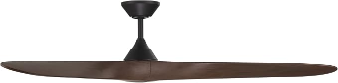 WAC F-089-MB/DW Malibu 70" Outdoor Ceiling Fan with Remote, Matte Black Dark Walnut, alternate product view 6