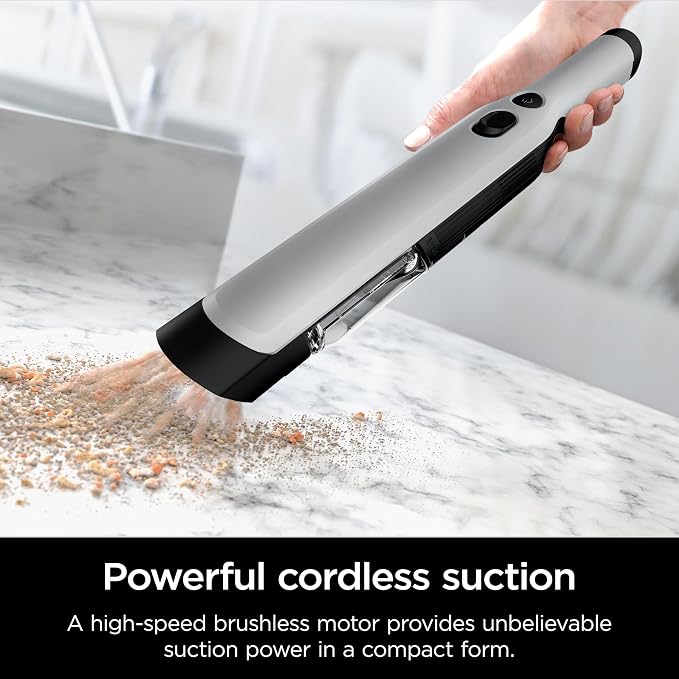 WANDVAC Cordless Hand Vac, Lightweight, Versatile and Portable at 1.4 lbs., Powerful Suction, Charging Dock, One-Touch Empty